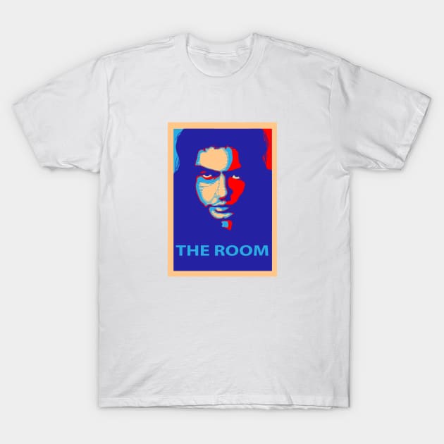 THE ROOM (Obama Hope poster inspired design) T-Shirt by steffonarts